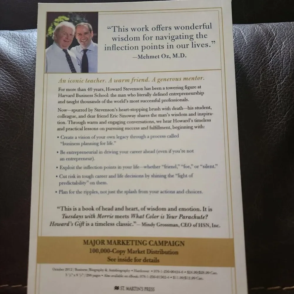 Howard’s Gift by Eric C. Sinoway (Advance Reader’s Edition)